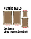 Balık Tutma LED IŞIKLI RUSTİK kanvas tablo O
